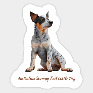 Australian stumpy tail cattle dog Sticker